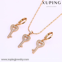 61681-Xuping Amazing Heart Key Pendant Set Jewelry On Sale